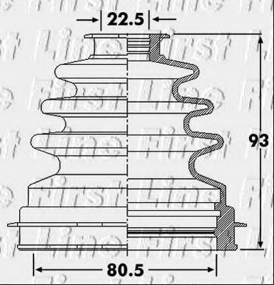 FIRST LINE FCB6260 Bellow, driveshaft